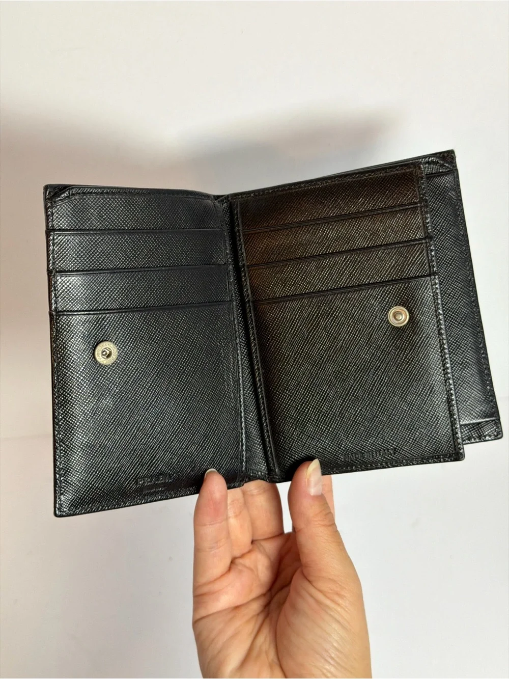 Prada Tessuto Light Blue Nylon Wallet